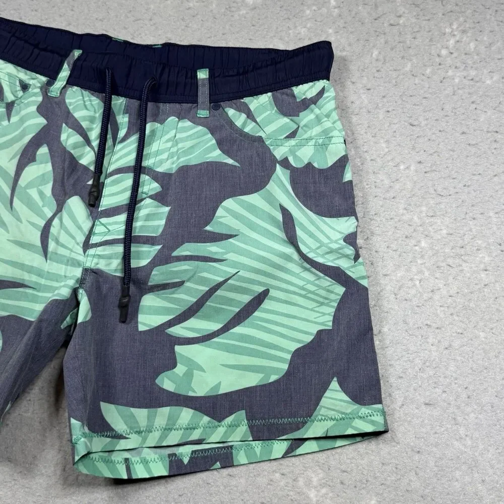 Diesel Beachwear Shorts Men’s Medium Blue  Drawstring Swim Beach Trunk